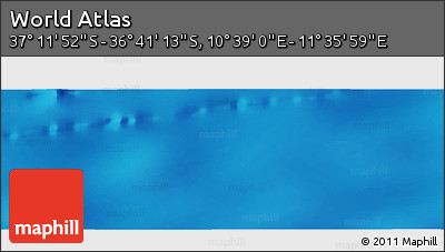 Physical Panoramic Map of the Area around 36° 56' 32" S, 11° 7' 30" E