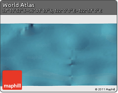 Satellite 3D Map of the Area around 36° 56' 32" S, 122° 28' 29" E