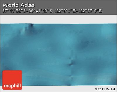 Satellite 3D Map of the Area around 36° 56' 32" S, 122° 28' 29" E