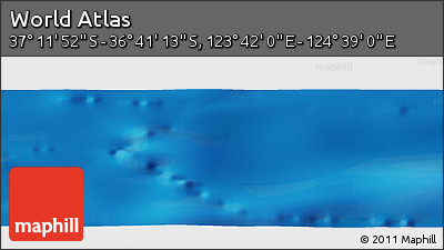 Physical Panoramic Map of the Area around 36° 56' 32" S, 124° 10' 30" E