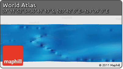 Physical Panoramic Map of the Area around 36° 56' 32" S, 124° 10' 30" E