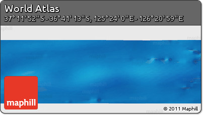 Physical Panoramic Map of the Area around 36° 56' 32" S, 125° 52' 30" E