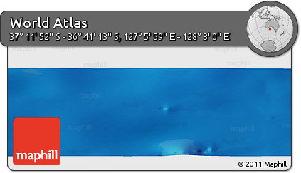 Physical Panoramic Map of the Area around 36° 56' 32" S, 127° 34' 30" E