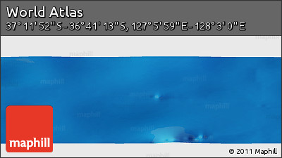 Physical Panoramic Map of the Area around 36° 56' 32" S, 127° 34' 30" E