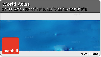 Physical Panoramic Map of the Area around 36° 56' 32" S, 127° 34' 30" E