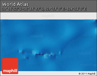 Physical 3D Map of the Area around 36° 56' 32" S, 128° 25' 30" E