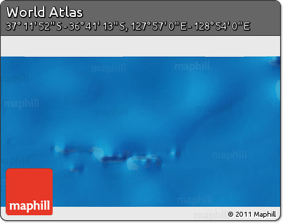 Physical 3D Map of the Area around 36° 56' 32" S, 128° 25' 30" E