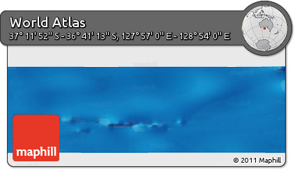 Physical Panoramic Map of the Area around 36° 56' 32" S, 128° 25' 30" E