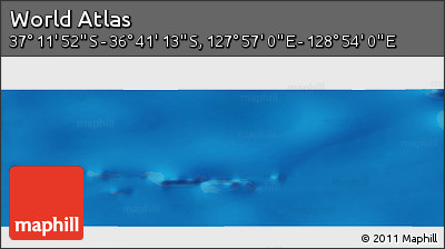 Physical Panoramic Map of the Area around 36° 56' 32" S, 128° 25' 30" E