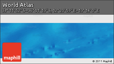 Physical Panoramic Map of the Area around 36° 56' 32" S, 12° 49' 29" E