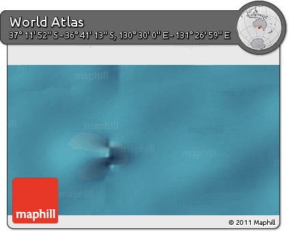 Satellite 3D Map of the Area around 36° 56' 32" S, 130° 58' 29" E