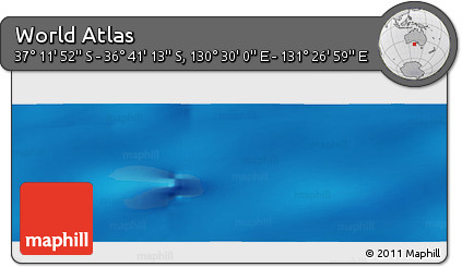 Physical Panoramic Map of the Area around 36° 56' 32" S, 130° 58' 29" E