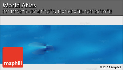 Physical Panoramic Map of the Area around 36° 56' 32" S, 130° 58' 29" E