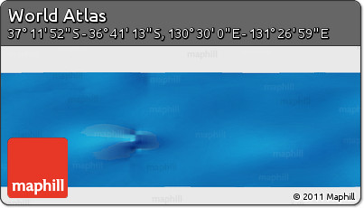 Physical Panoramic Map of the Area around 36° 56' 32" S, 130° 58' 29" E