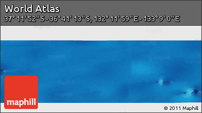 Physical Panoramic Map of the Area around 36° 56' 32" S, 132° 40' 30" E