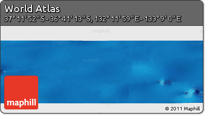 Physical Panoramic Map of the Area around 36° 56' 32" S, 132° 40' 30" E