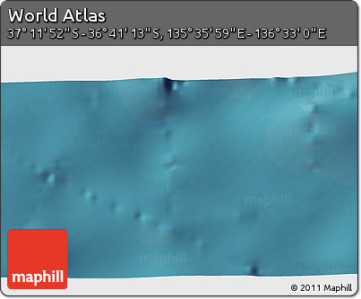 Satellite 3D Map of the Area around 36° 56' 32" S, 136° 4' 29" E