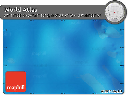Physical Map of the Area around 36° 56' 32" S, 140° 10' 30" W