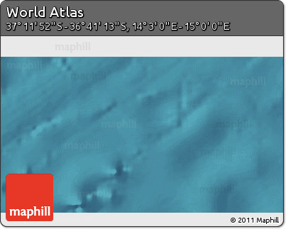 Satellite 3D Map of the Area around 36° 56' 32" S, 14° 31' 30" E