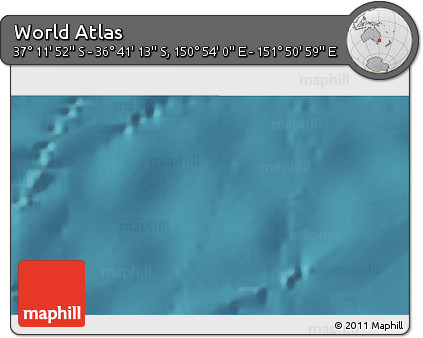 Satellite 3D Map of the Area around 36° 56' 32" S, 151° 22' 30" E