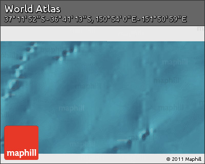 Satellite 3D Map of the Area around 36° 56' 32" S, 151° 22' 30" E