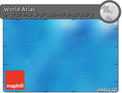 Physical Map of the Area around 36° 56' 32" S, 155° 37' 30" E