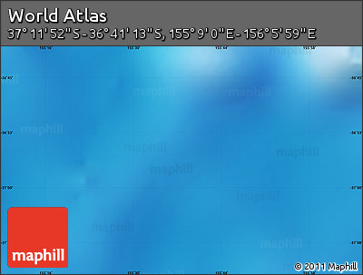 Physical Map of the Area around 36° 56' 32" S, 155° 37' 30" E