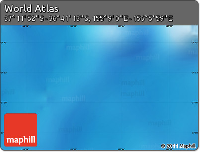 Physical Map of the Area around 36° 56' 32" S, 155° 37' 30" E