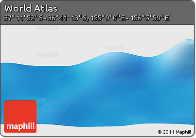 Physical Panoramic Map of the Area around 36° 56' 32" S, 155° 37' 30" E