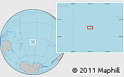 Gray Location Map of the area around 36° 56' 32" S, 157° 10' 30" W