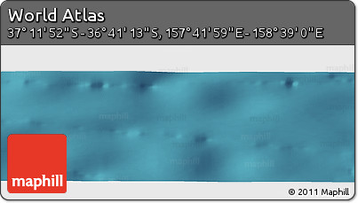 Satellite Panoramic Map of the Area around 36° 56' 32" S, 158° 10' 30" E