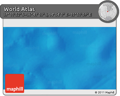 Physical 3D Map of the Area around 36° 56' 32" S, 15° 22' 30" E