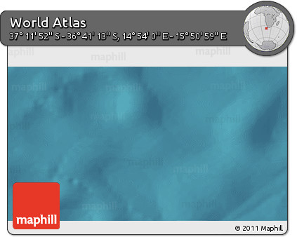 Satellite 3D Map of the Area around 36° 56' 32" S, 15° 22' 30" E