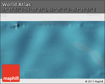 Satellite 3D Map of the Area around 36° 56' 32" S, 160° 43' 29" E