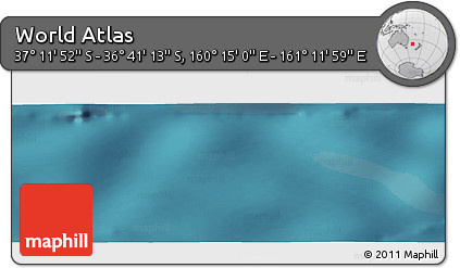 Satellite Panoramic Map of the Area around 36° 56' 32" S, 160° 43' 29" E