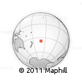 Outline Map of the Area around 36° 56' 32" S, 160° 34' 29" W, rectangular outline