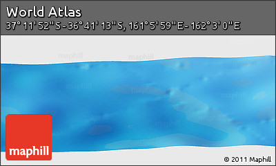 Physical Panoramic Map of the Area around 36° 56' 32" S, 161° 34' 29" E