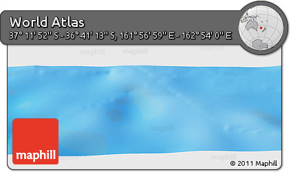 Physical Panoramic Map of the Area around 36° 56' 32" S, 162° 25' 30" E