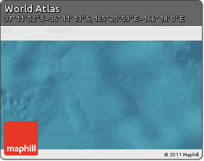 Satellite 3D Map of the Area around 36° 56' 32" S, 165° 49' 29" E