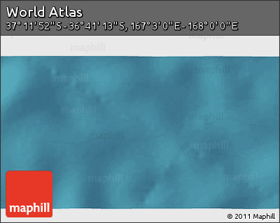 Satellite 3D Map of the Area around 36° 56' 32" S, 167° 31' 30" E
