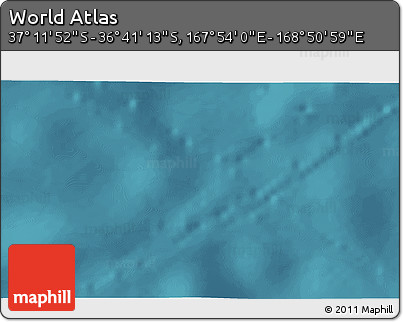 Satellite 3D Map of the Area around 36° 56' 32" S, 168° 22' 30" E