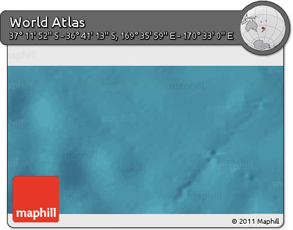 Satellite 3D Map of the Area around 36° 56' 32" S, 170° 4' 29" E