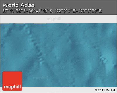 Satellite 3D Map of the Area around 36° 56' 32" S, 172° 37' 30" E