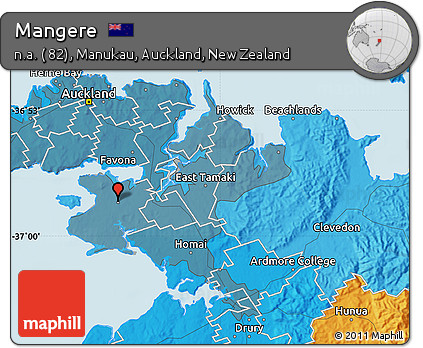 Political Map of Mangere