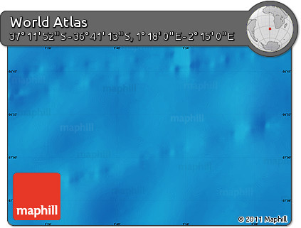 Physical Map of the Area around 36° 56' 32" S, 1° 46' 29" E