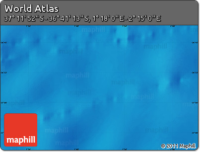 Physical Map of the Area around 36° 56' 32" S, 1° 46' 29" E