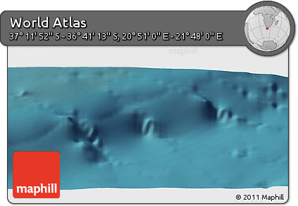 Satellite Panoramic Map of the Area around 36° 56' 32" S, 21° 19' 30" E
