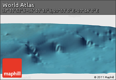 Satellite Panoramic Map of the Area around 36° 56' 32" S, 21° 19' 30" E