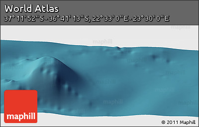 Satellite Panoramic Map of the Area around 36° 56' 32" S, 23° 1' 29" E