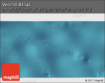 Satellite 3D Map of the Area around 36° 56' 32" S, 23° 52' 30" E